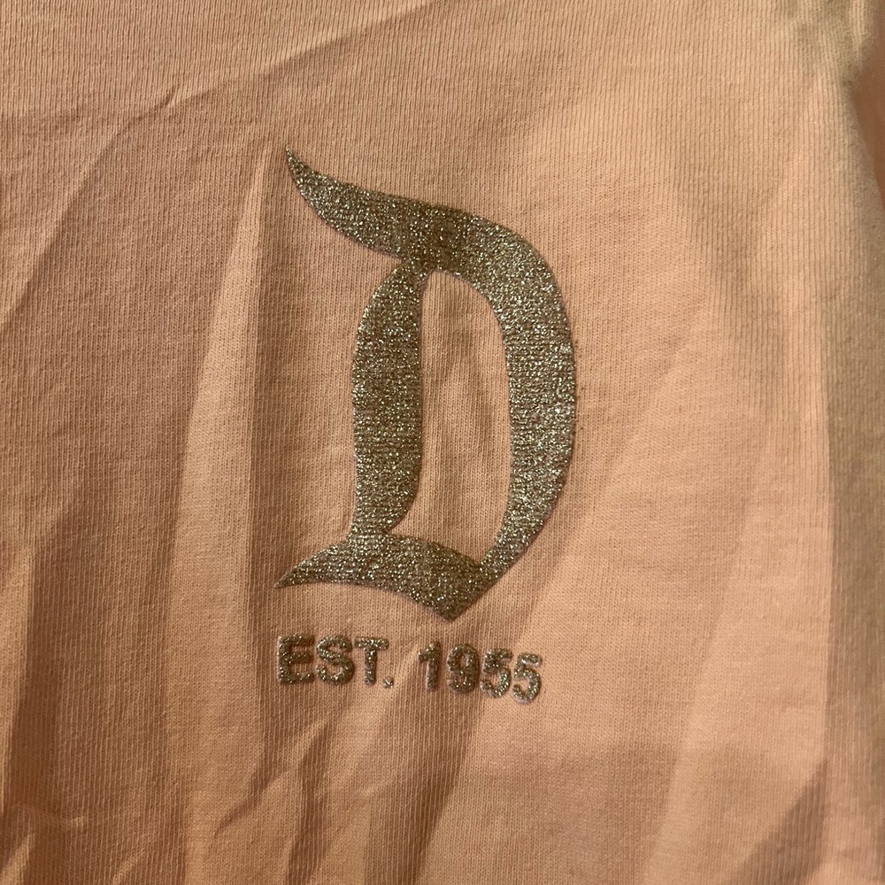Disney Gold Letter Spirit Jersey Crewneck Sweater - Picture 2 of 8